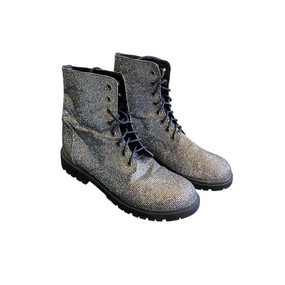 Reimot Sparkle Combat Style Boots Size EUR 41 US 8 - Picture 2 of 5